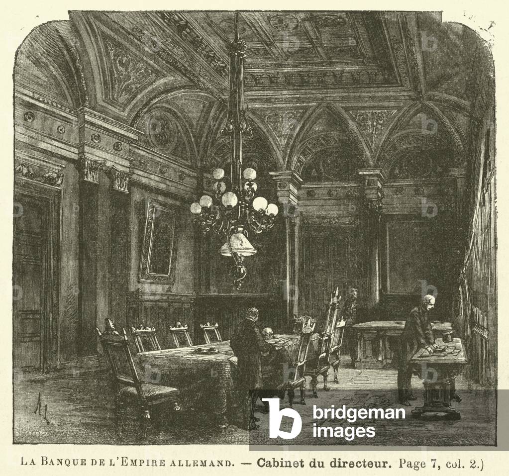 La Banque De L'Empire Allemand (engraving)