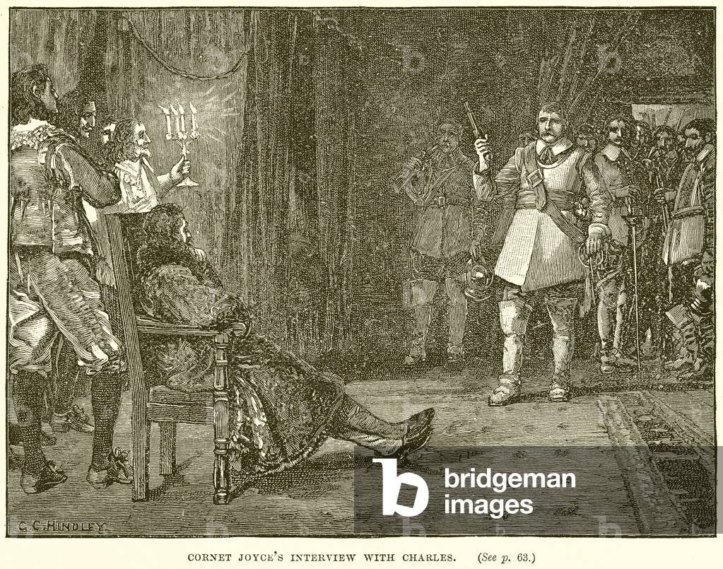 Cornet Joyce's Interview with Charles (engraving)