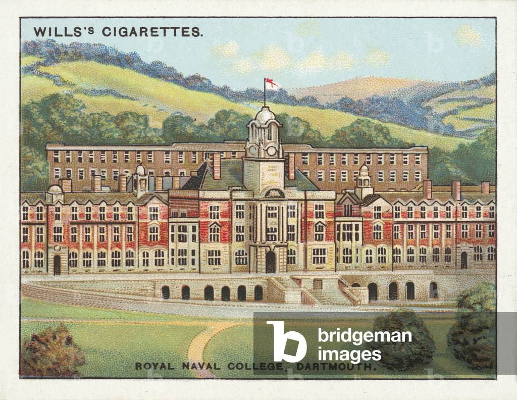 Public Schools, Royal Naval College, Dartmouth (chromolitho)