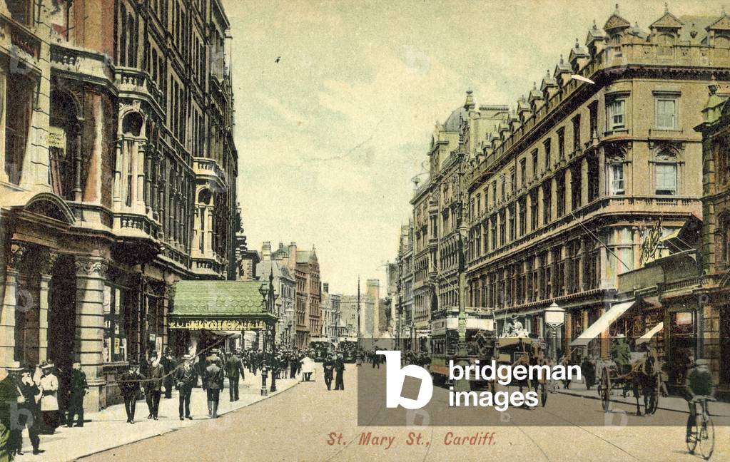 St. Mary Street, Cardiff (colour photo)