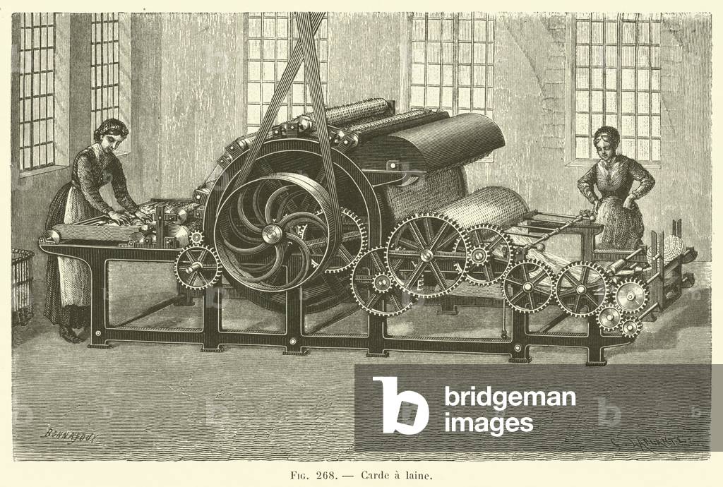 Carde a laine (engraving)