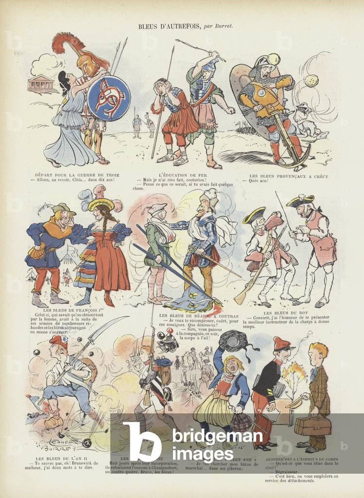 Illustration for Le Rire (colour litho)
