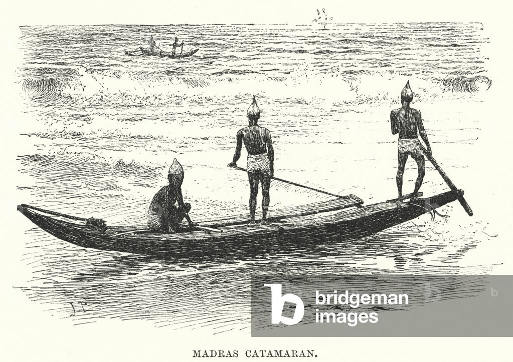 India: Madras Catamaran (engraving)