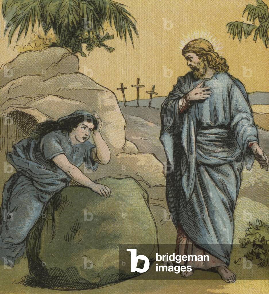 Jesus Christ, raised from the Dead (colour litho)