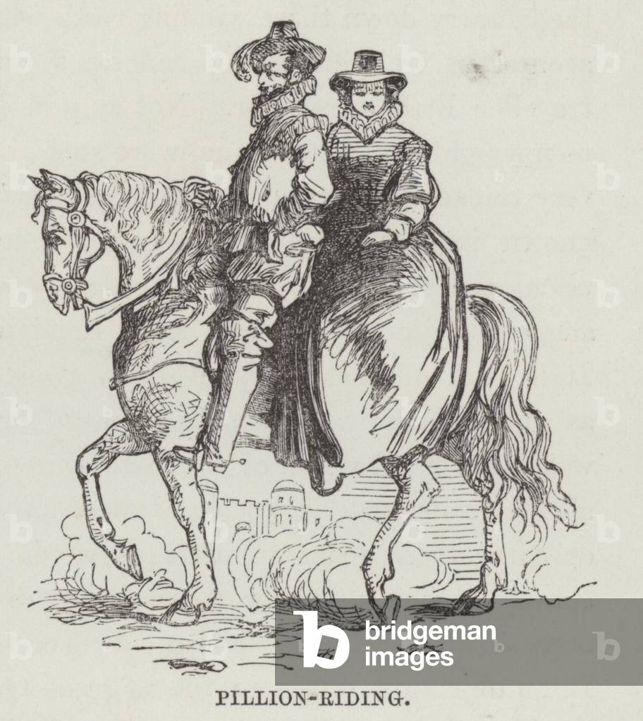 Pillion-riding (engraving)
