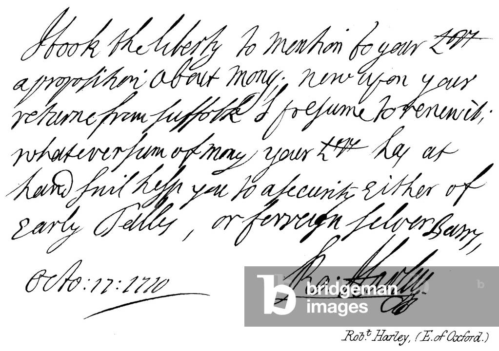 Robt Harley, (E of Oxford) (engraving)