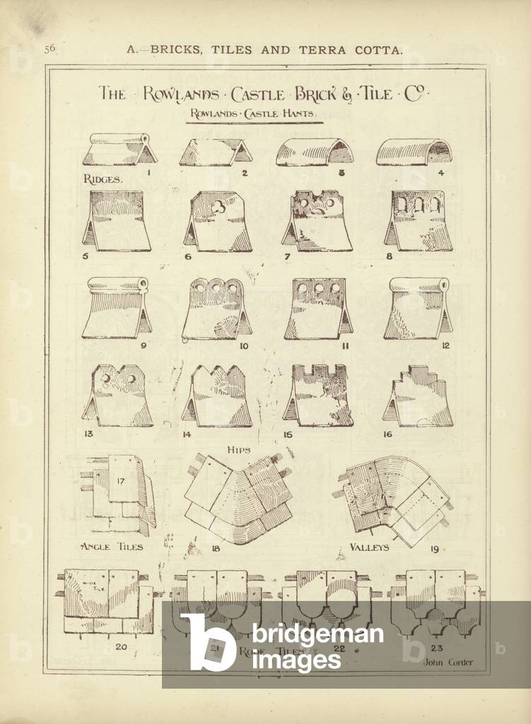 Page from The Architect's, Surveyor's and Engineer's Compendium 1892 (engraving)
