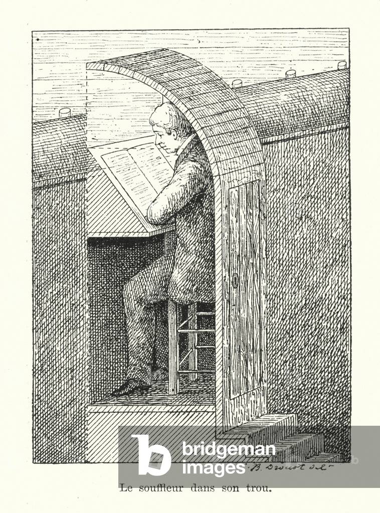 Le souffleur dans son trou (engraving)