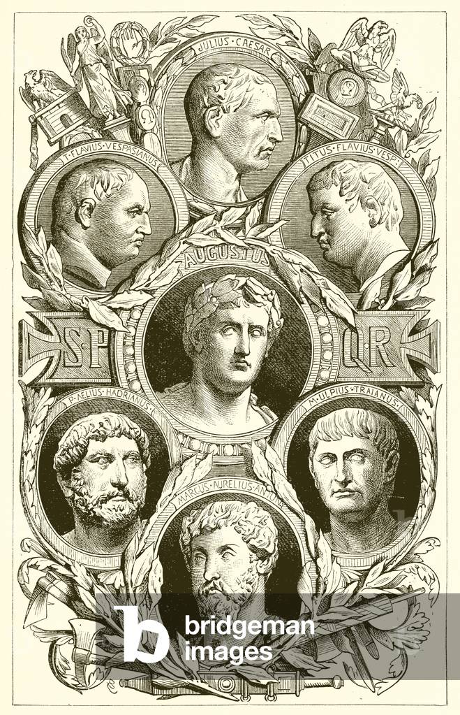 Roman emperors (engraving)