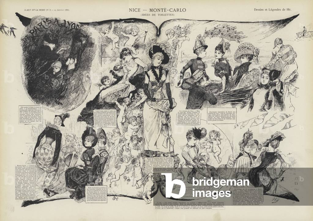 Women's fashions in Nice and Monte Carlo (litho)