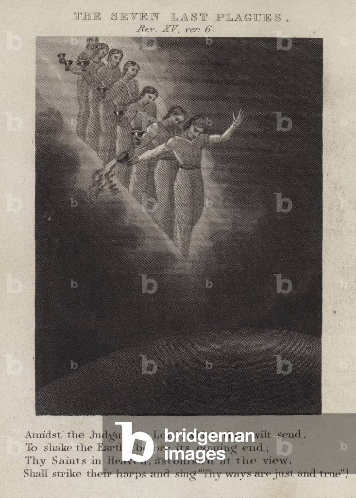 The seven last plagues, Revelation XV, ver 6 (engraving)