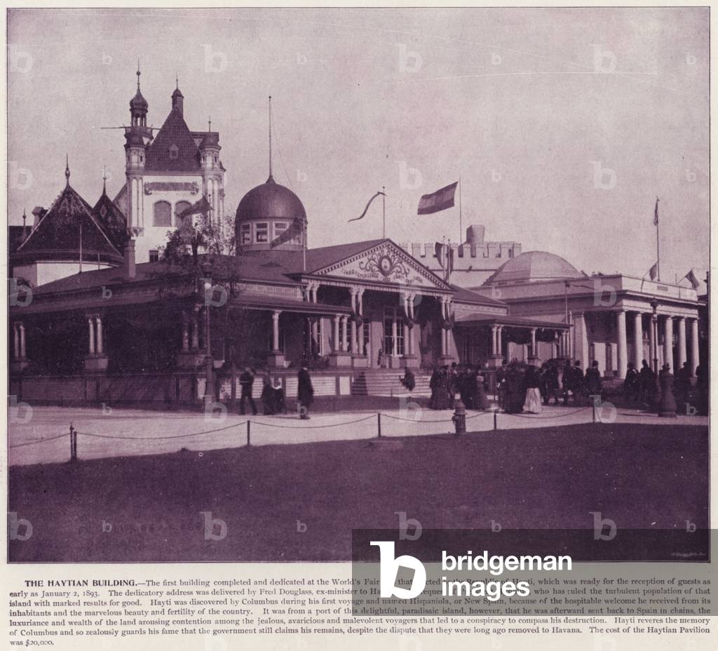 Chicago World's Fair, 1893: The Haytian Building (b/w photo)