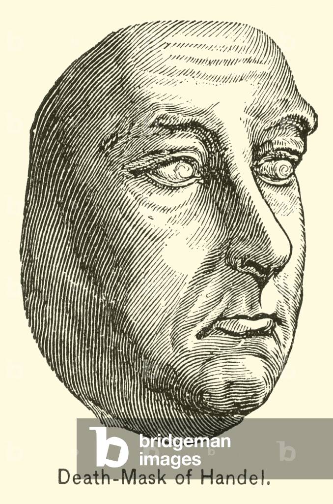 Death-Mask of Handel (engraving)