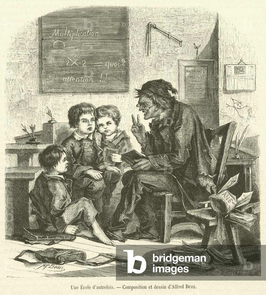 Une Ecole d'autrefois (engraving)