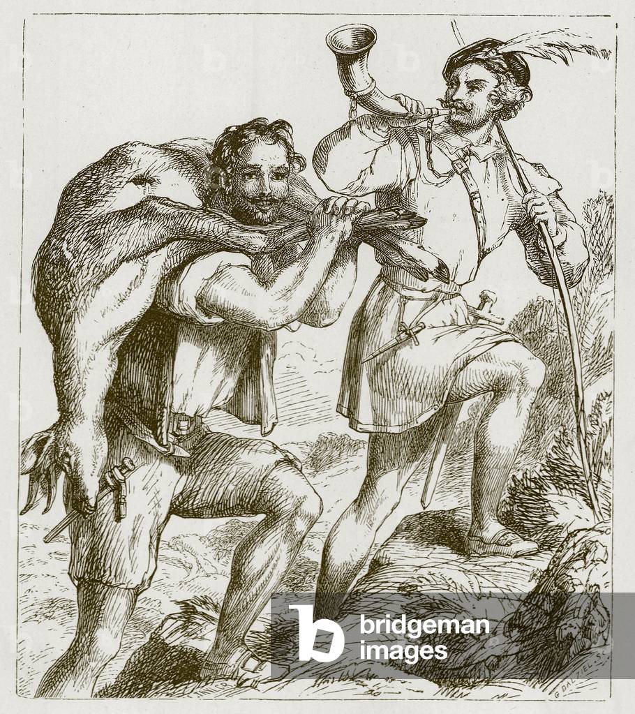 Robin Hood and Little John (engraving)