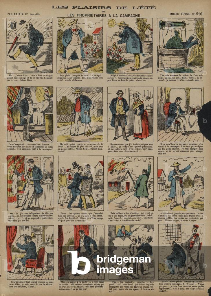 The pleasures of summer (coloured engraving)