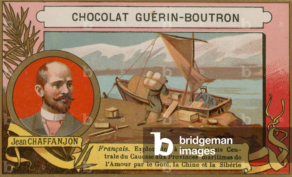 Jean Chaffanjon, 19th Century French explorer (chromolitho)