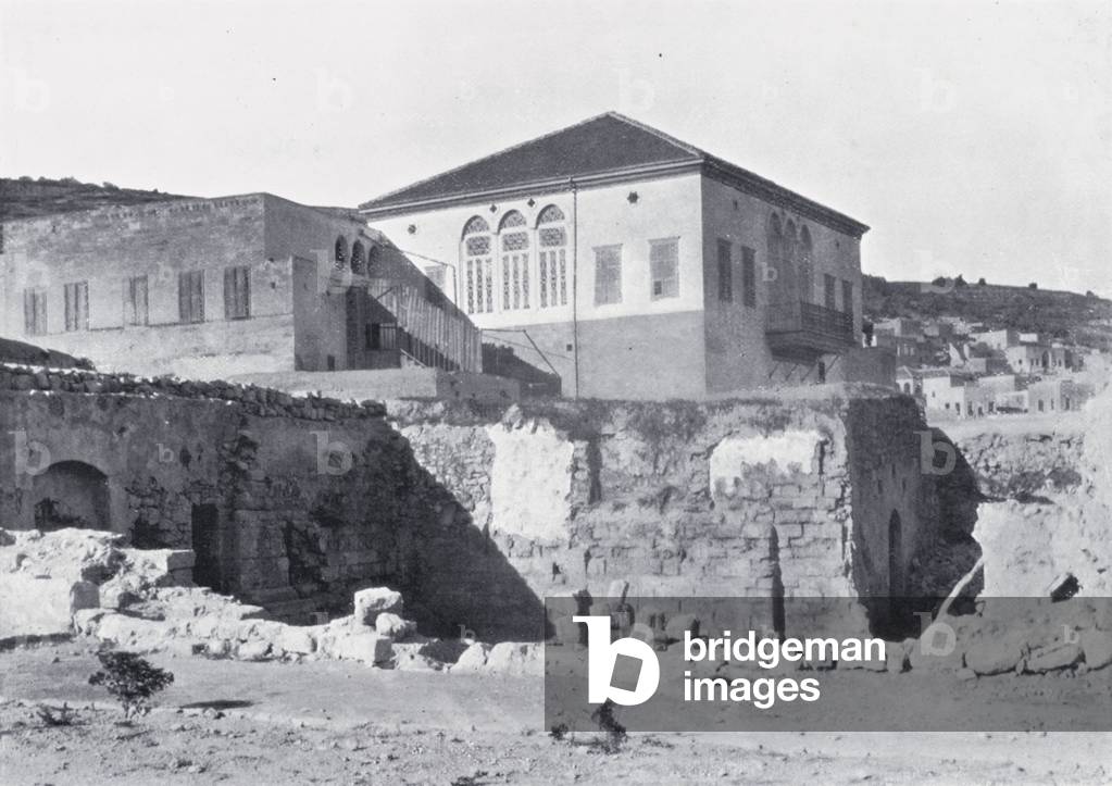The Site of Joseph's House (b/w photo)