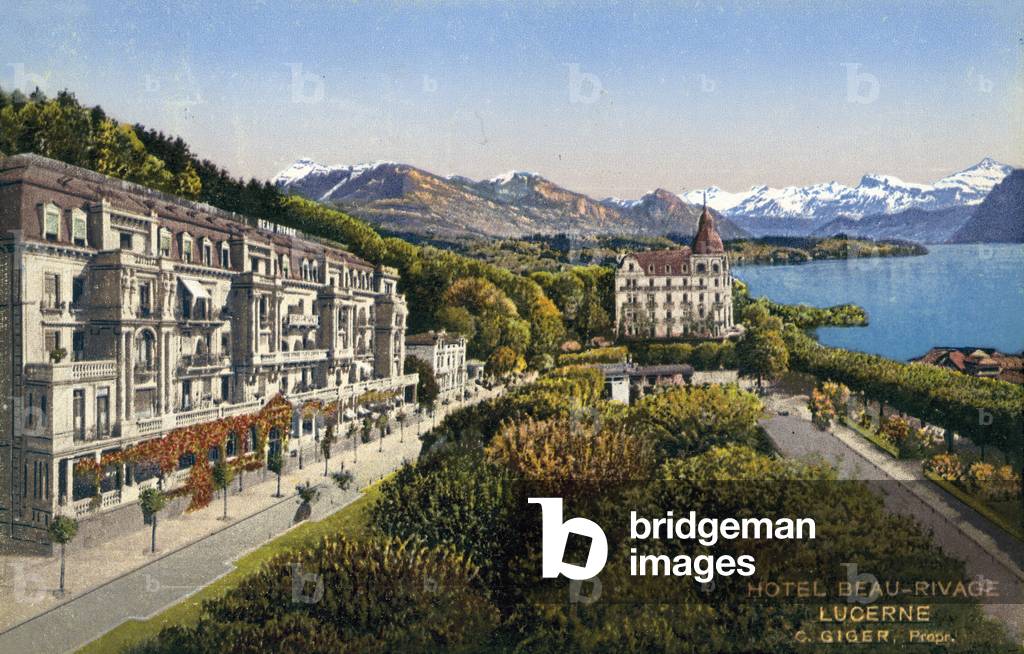 Hotel Beau-Rivage, Lucerne (colour photo)