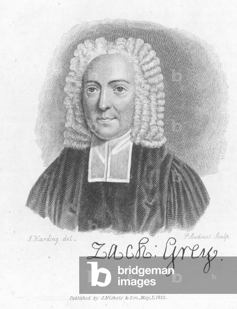 Dr Zachary Grey, English priest and writer (engraving)