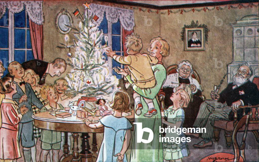 Weinachten (Christmas) (colour litho)