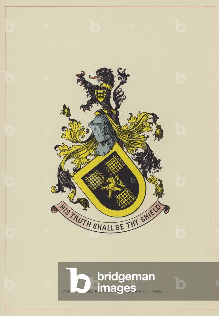 The Armorial Bearings of Hannen, of London (colour litho)