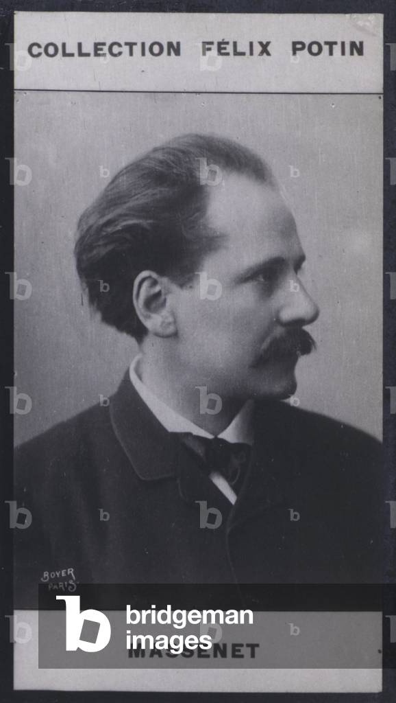 Jules Massenet (1842) (b/w photo)