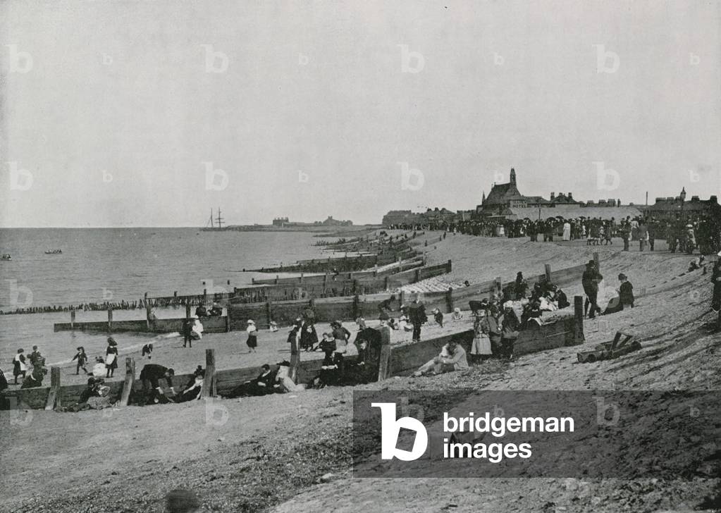 Sheerness, the Promenade and Beach (b/w photo)