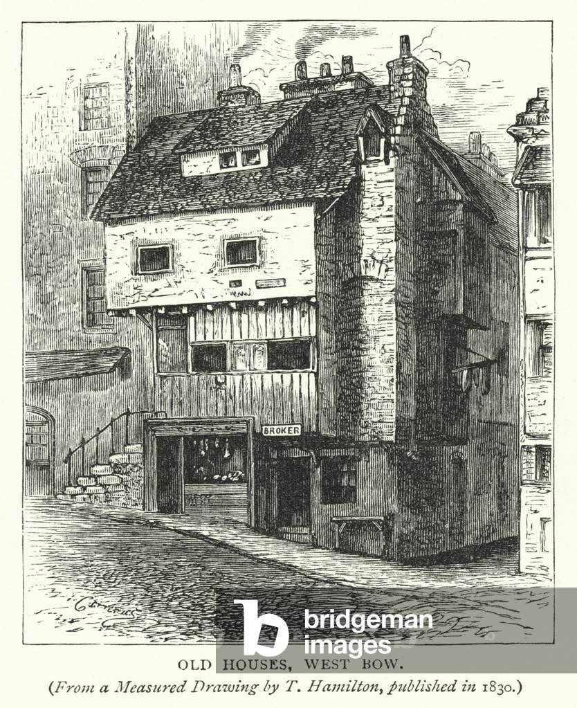 Old Houses, West Bow (engraving)