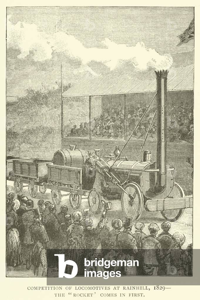 Competition of locomotives at Rainhill, 1829, the 