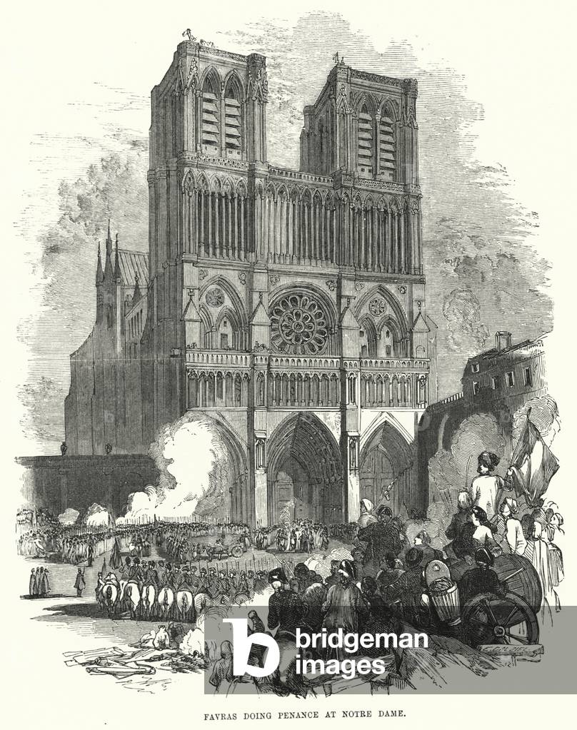 Favras doing Penance at Notre Dame (engraving)