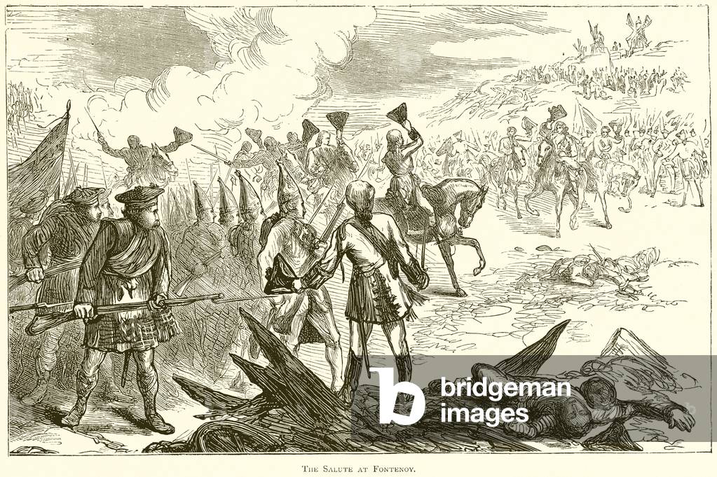 The Salute at Fontenoy (engraving)