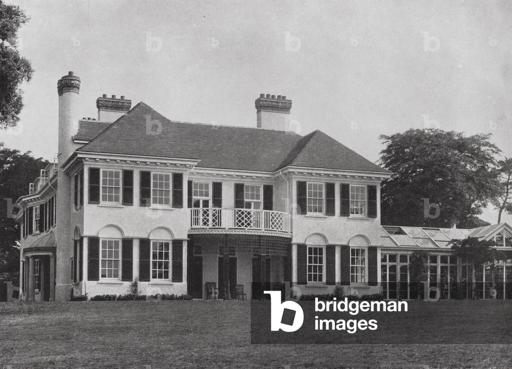 Steep Hill, Jersey, England (b/w photo)