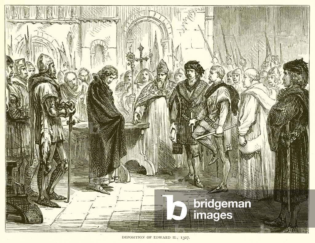 Deposition of Edward II, 1327 (engraving)