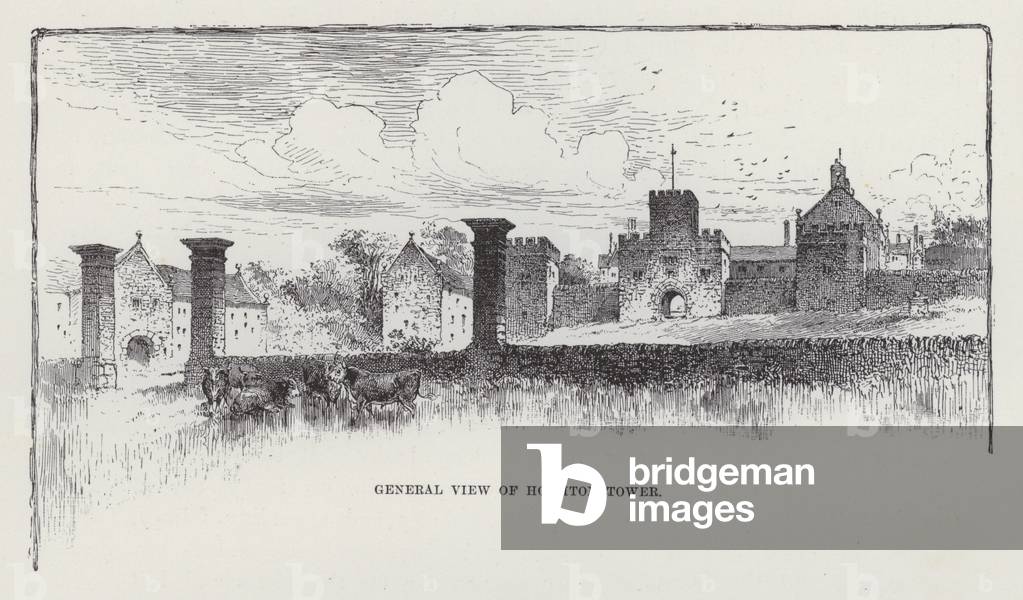 General View of Hoghton Tower (litho)