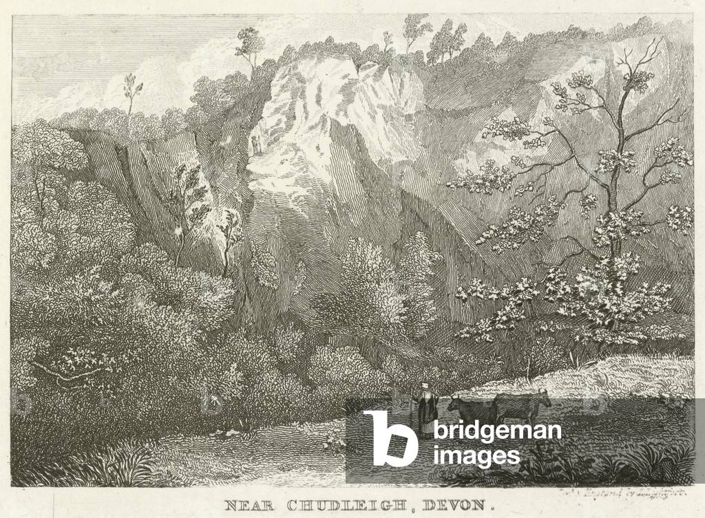 Near Chudleigh, Devon (engraving)