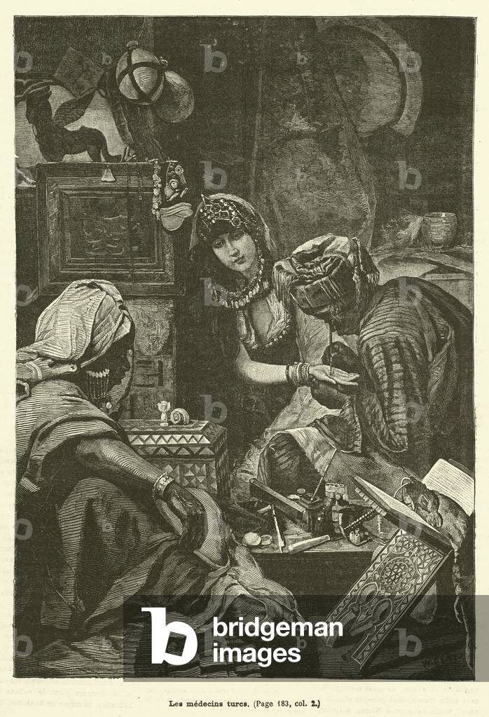Les medecins turcs (engraving)