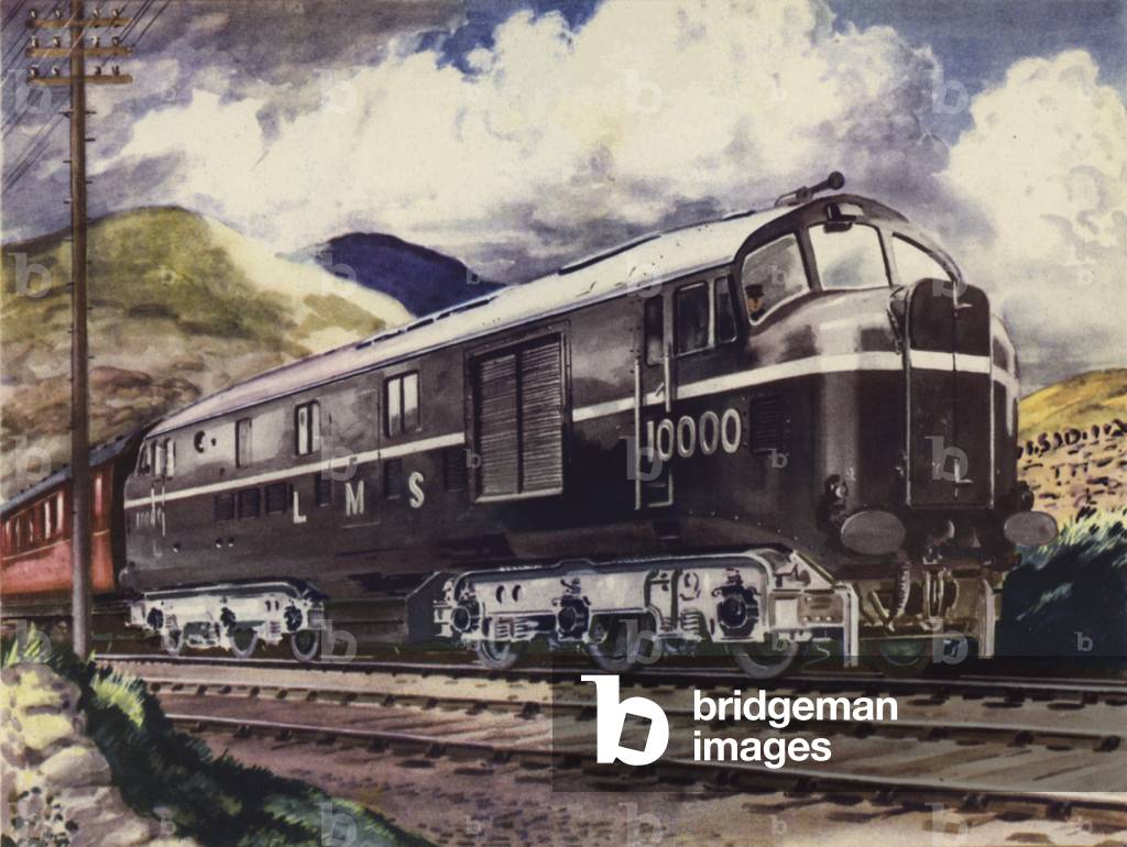 LM and S Regions, Diesel-Electric No 10000 (colour litho)