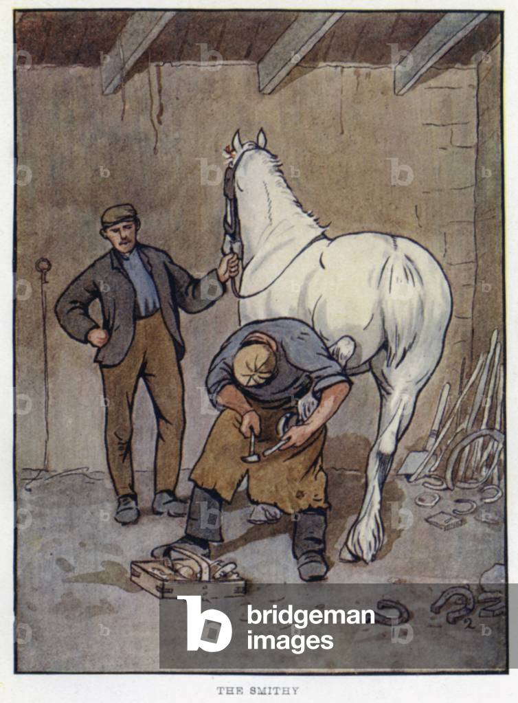 The Smithy (colour litho)