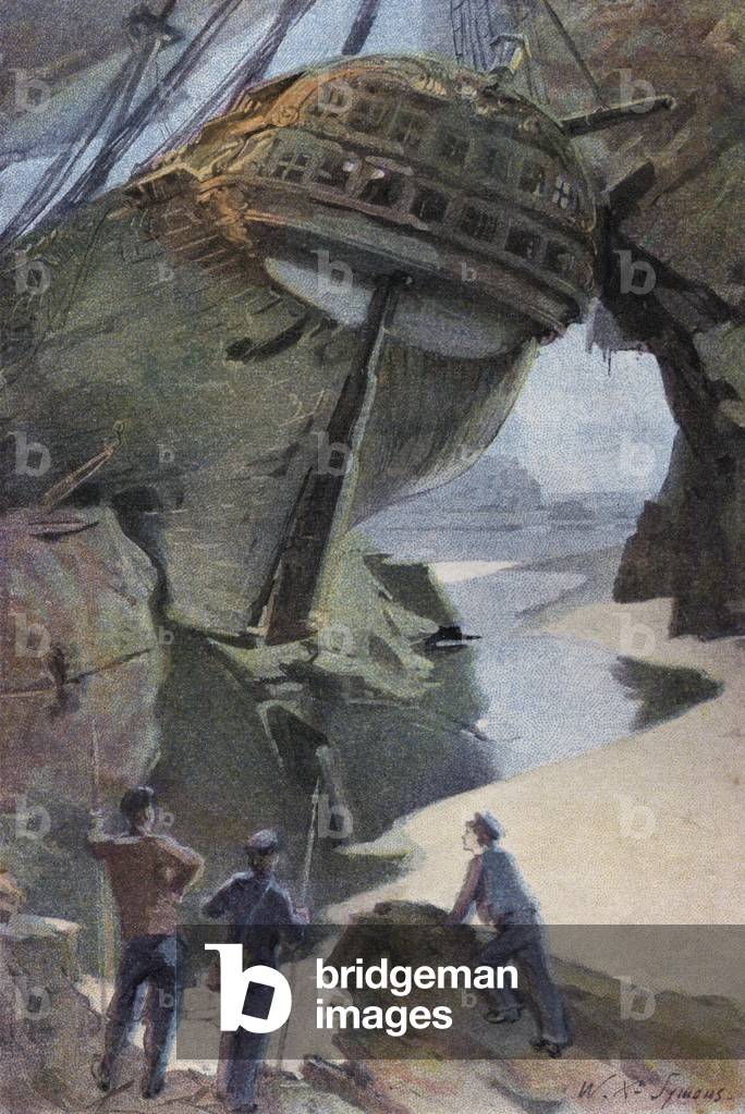 Illustration for Peter The Whaler (colour litho)