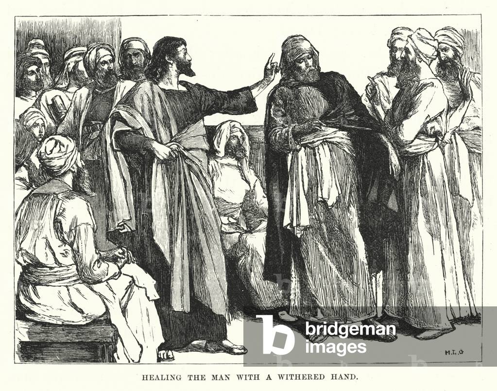 Healing the Man with a Withered Hand (engraving)