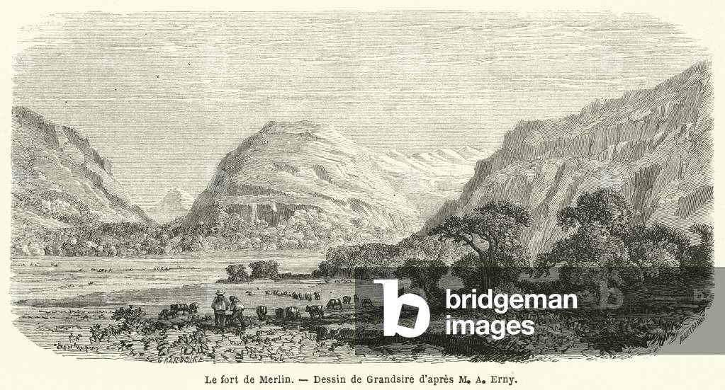 Le fort de Merlin (engraving)