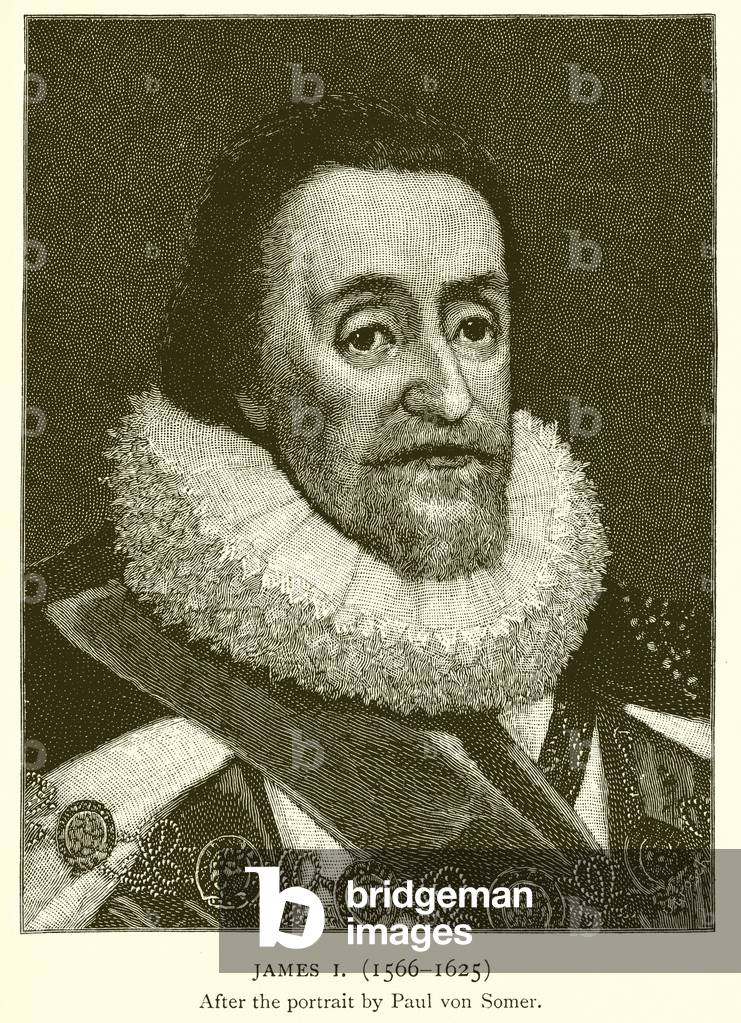 James I (1566-1625) (engraving)