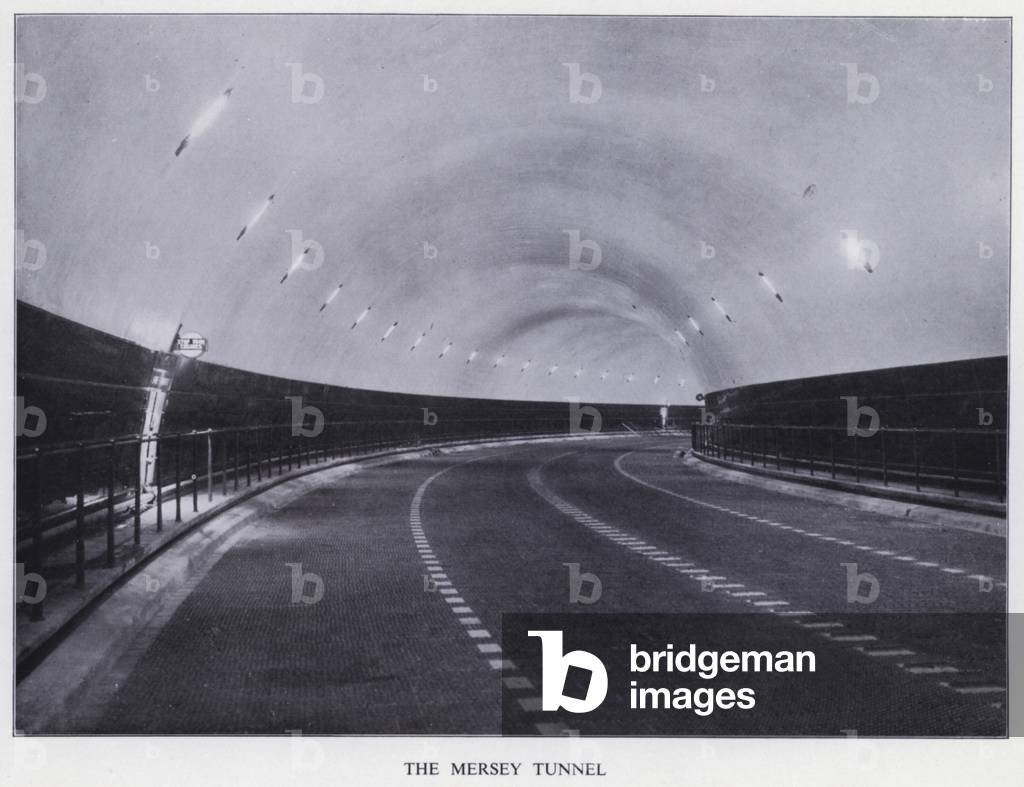 The Mersey Tunnel (b/w photo)