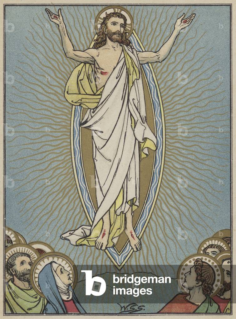The Ascension (colour litho)