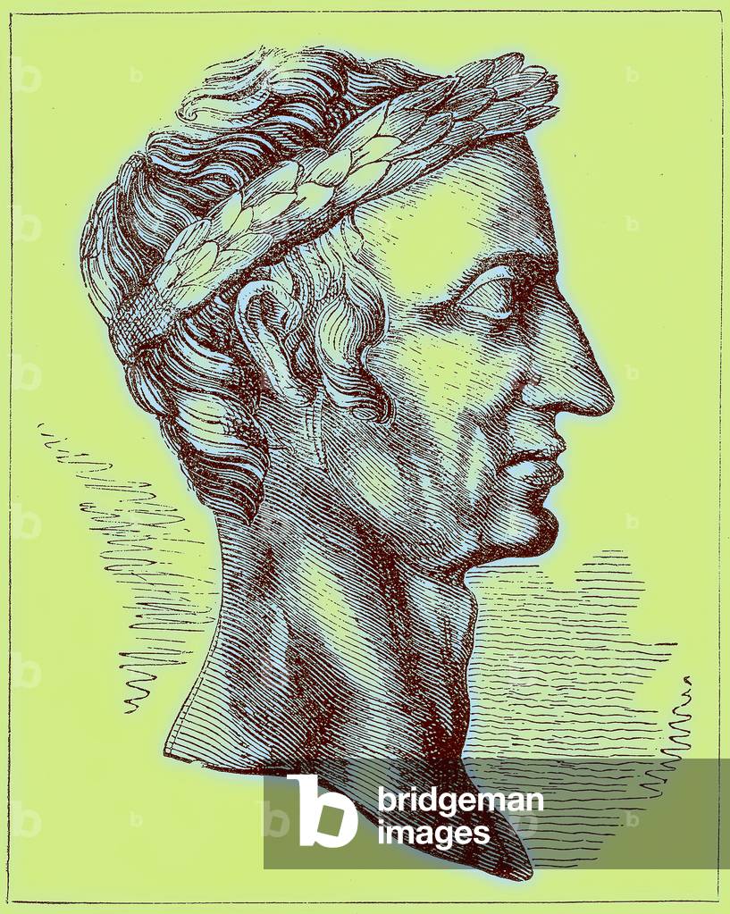 Julius Caesar, illustration from 'The Illustrated History of the World', published c.1880 (digitally enhanced image)