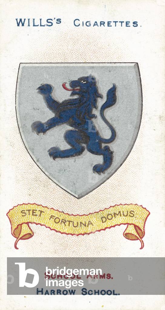 Harrow School, Stet Fortuna Domus, May The Fortune Of The House Endure (colour litho)