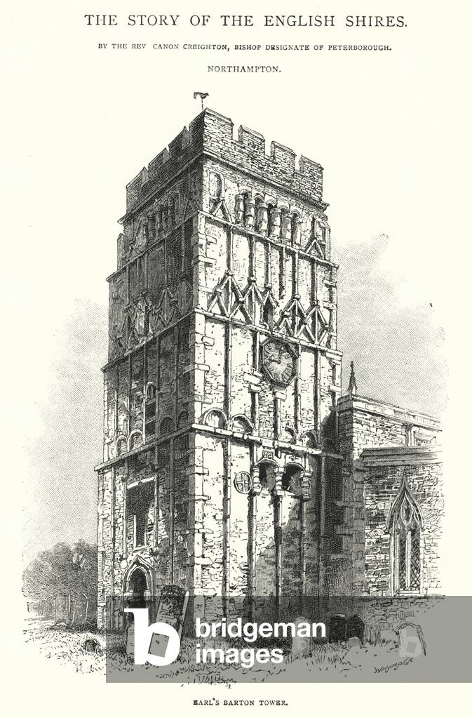 Earl's Barton Tower (engraving)