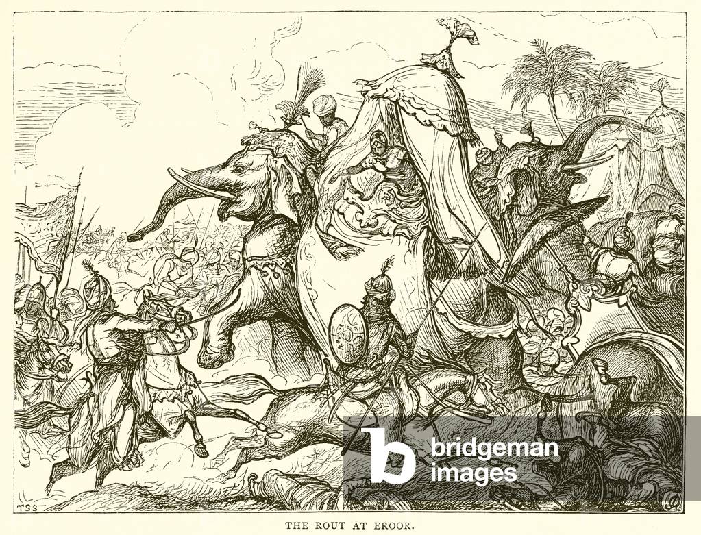 The rout at Eroor (engraving)