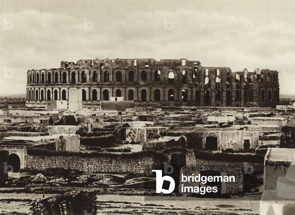 El-Djem, Amphitheatre (b/w photo)